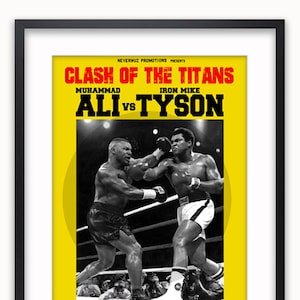 Muhammad Ali - Mike Tyson - Fantasy Fight - Licensed Poster