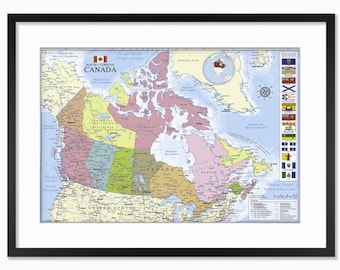 Map Of Canada - Poster