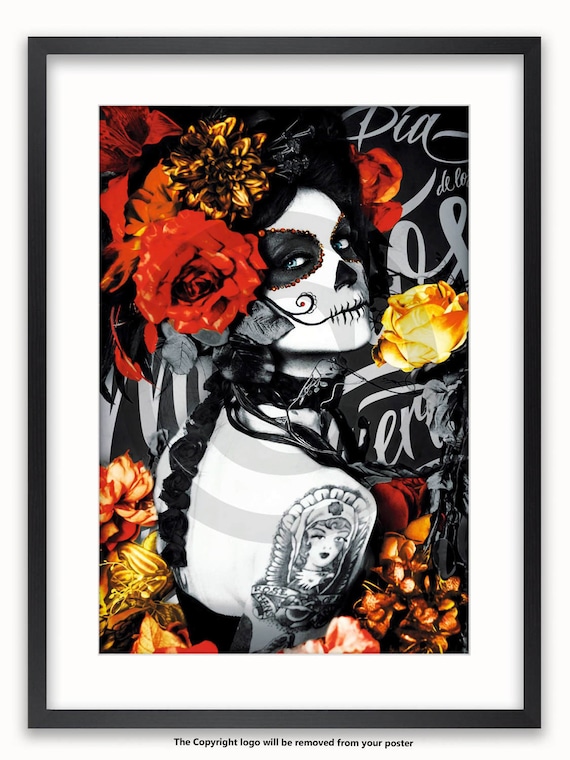 Dia De Los Muertos - Gothic Poster - Etsy