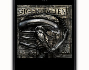 H.R. Giger - Alien - Art Poster - Etsy