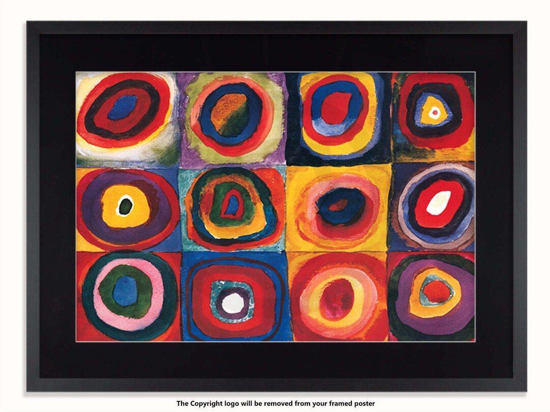 Wassily Kandinsky - Concentric Circles - Abstract Poster - Etsy