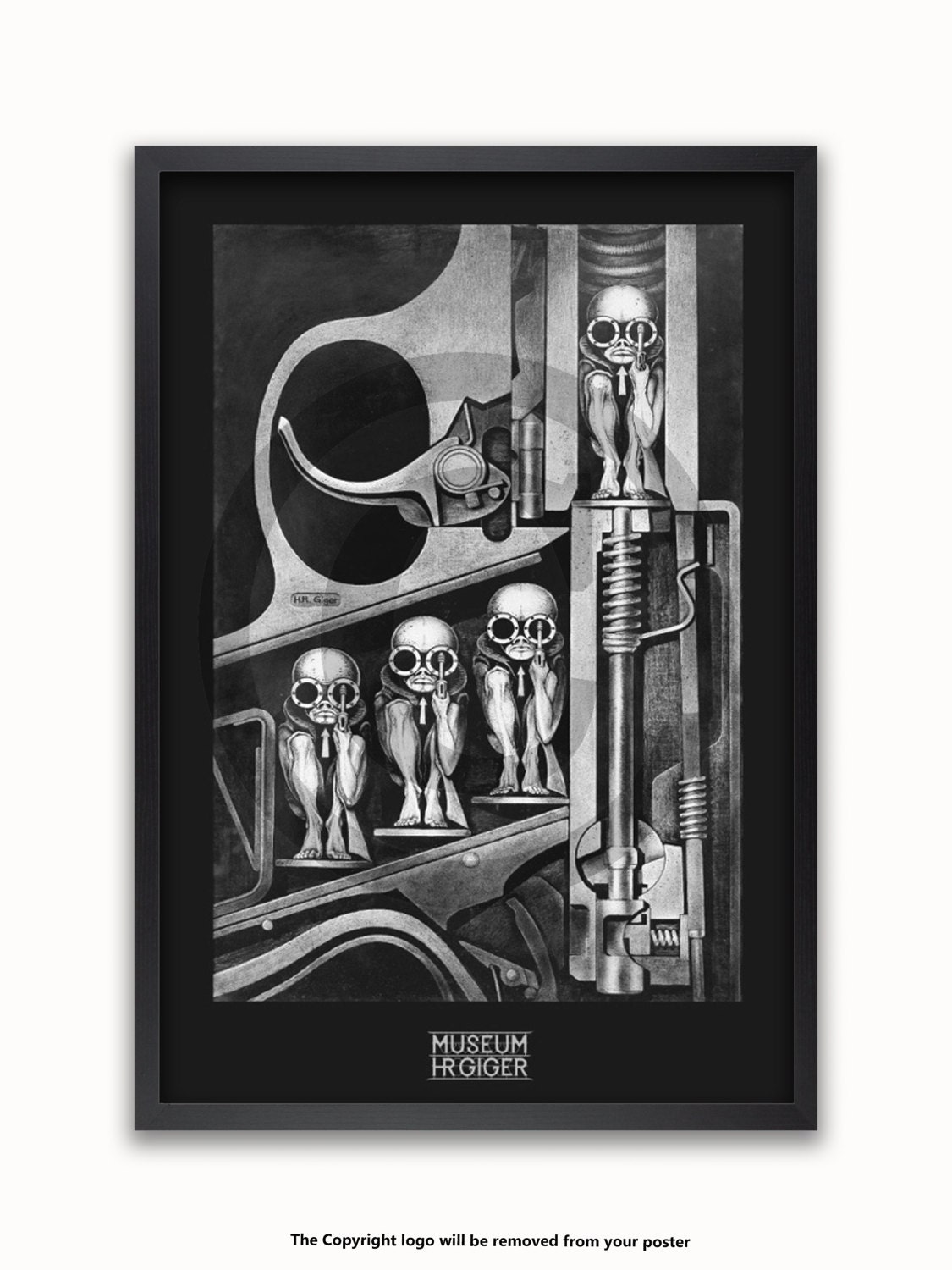 H.R. Giger - Birthmachine - Art Poster - Etsy Norway
