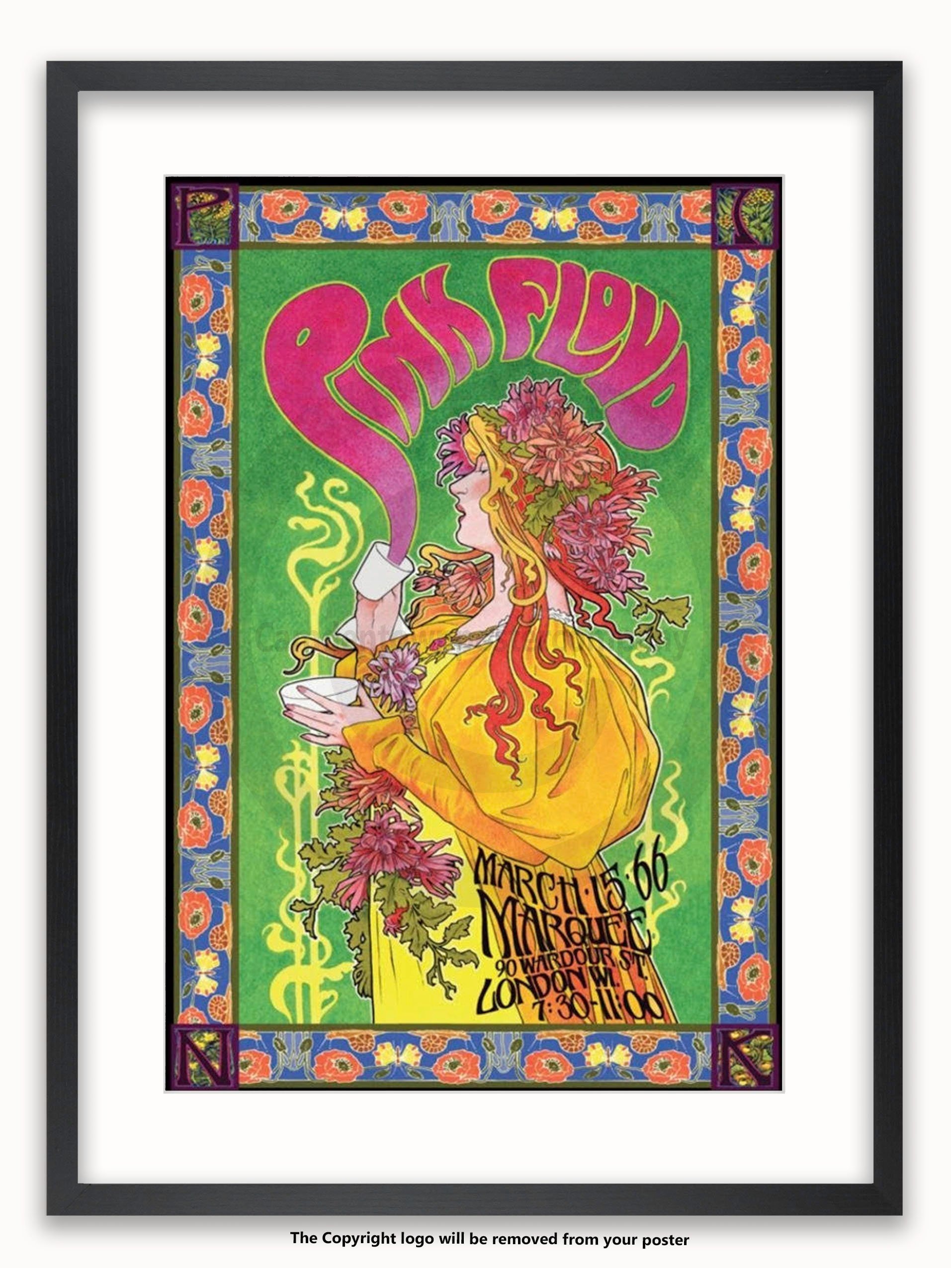Pink Floyd Marquee '66 Poster 24 x 36in