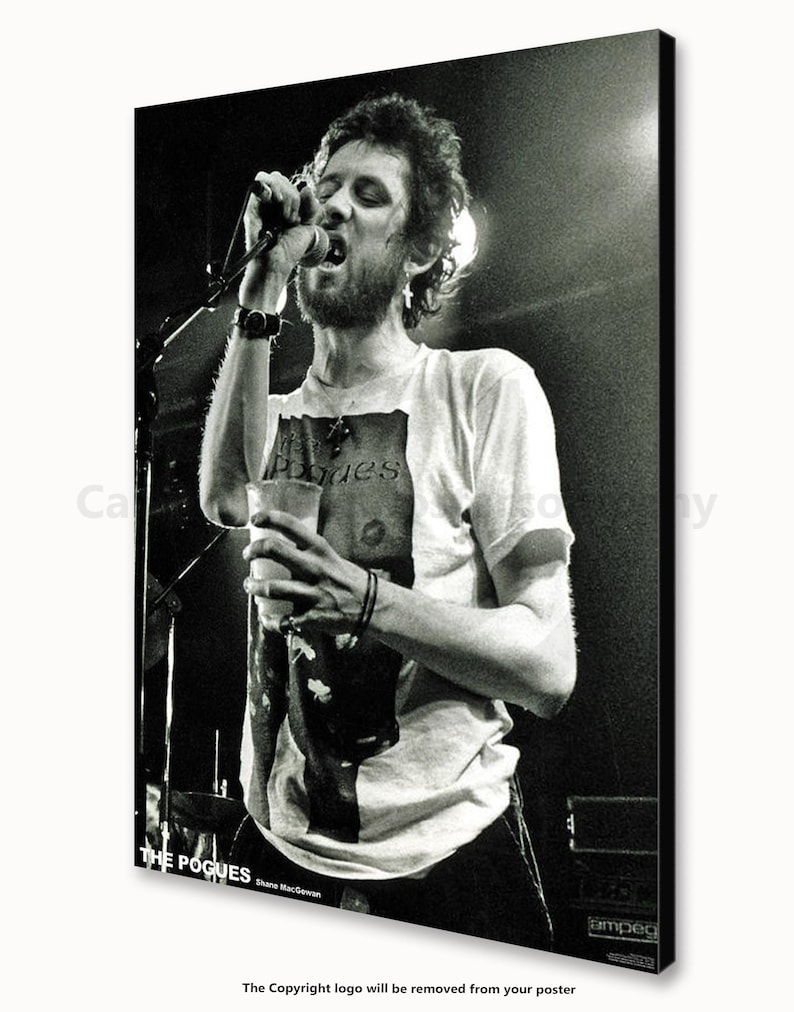 Shane Macgowan The Pogues Licensed Poster Block Mounted Poster