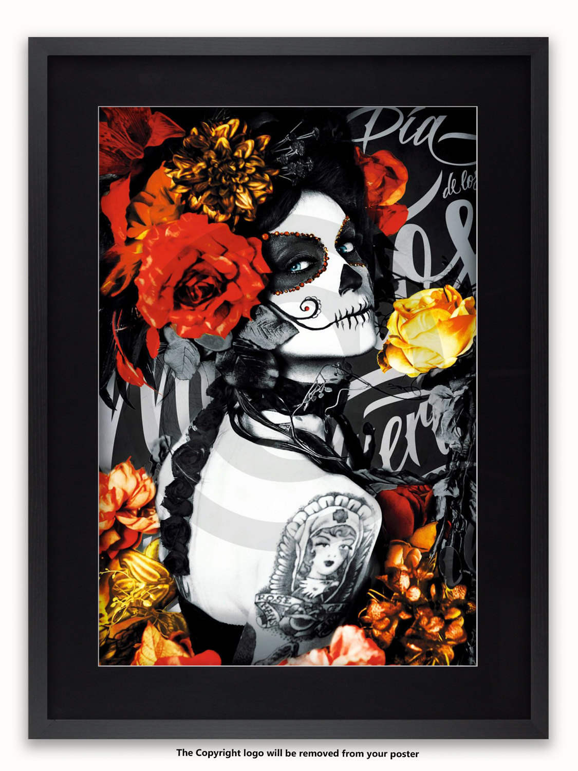 Broche Catrina Morte Gothique Rock - Vierge Originale - Neuf Avec Étiquettes - Pin's Rétro