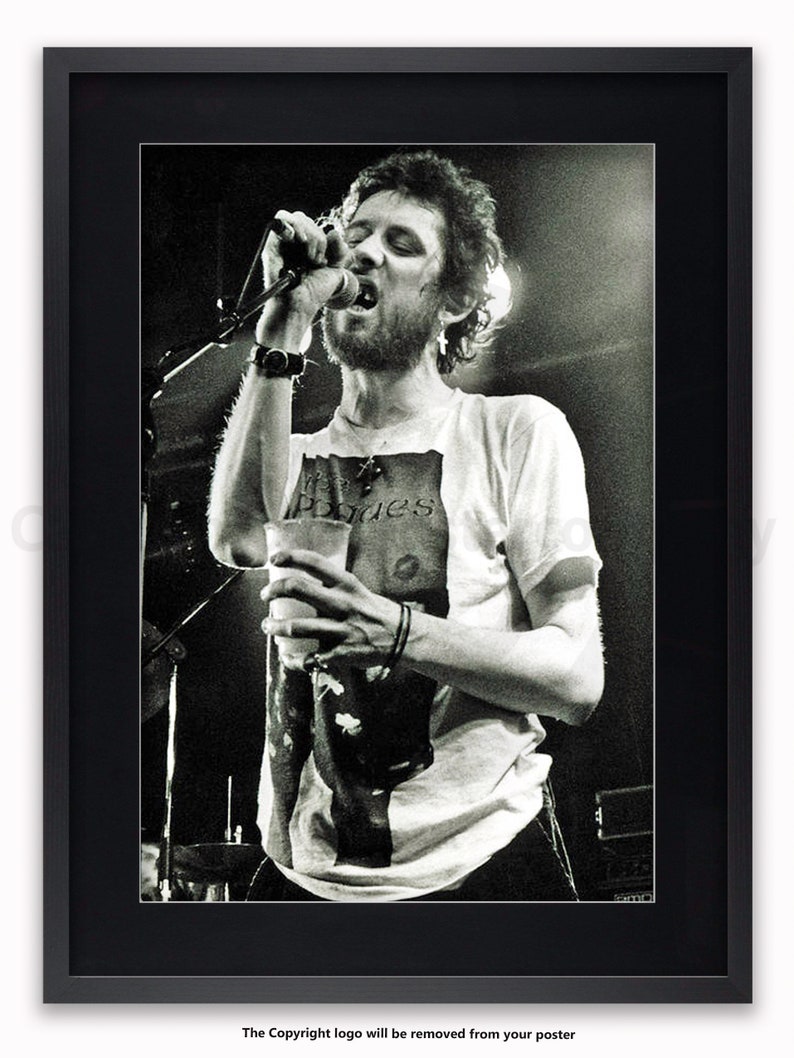 Shane Macgowan The Pogues Licensed Poster Framed Black Mount