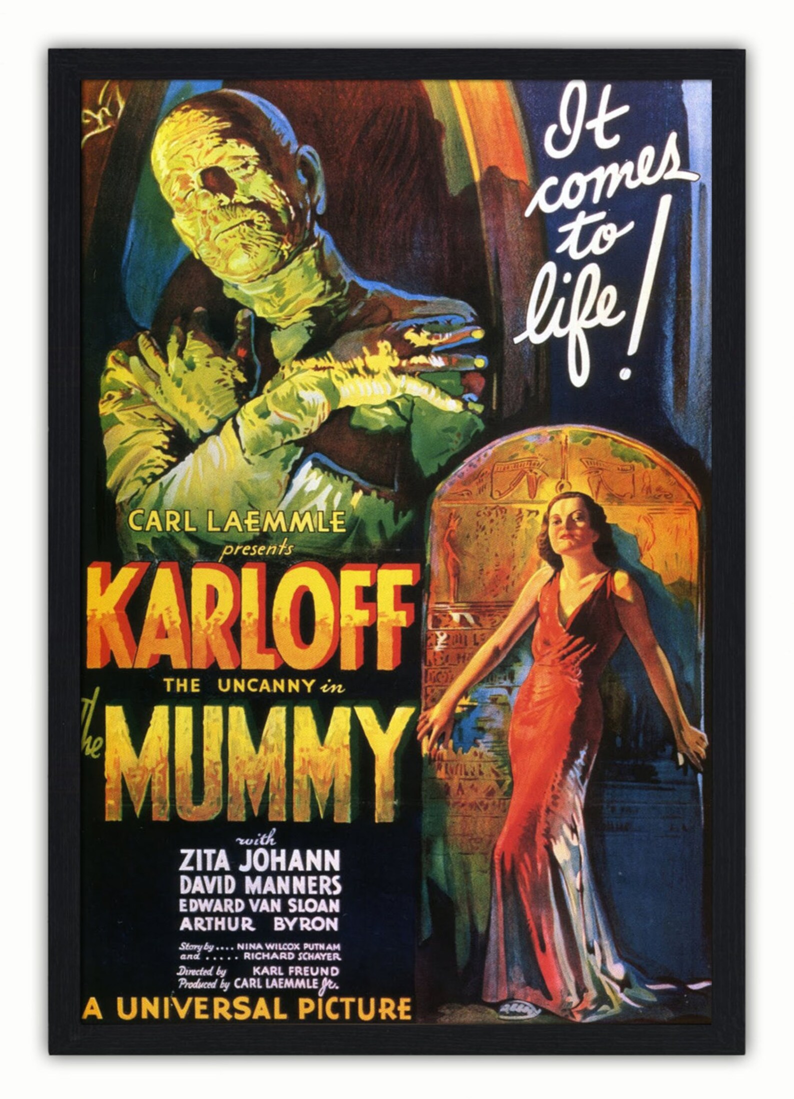 The Mummy - Boris Karloff Vintage Movie Poster - Etsy