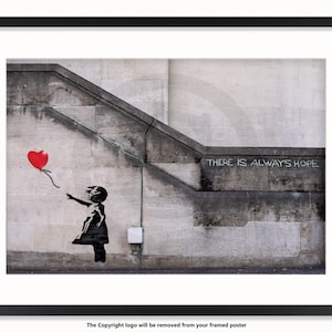Banksy - Balloon Girl - There is Immer Hoffnung Poster
