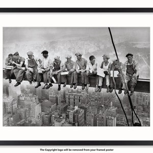 Almuerzo Trabajadores de Acero de Nueva York circa 1931 Cartel