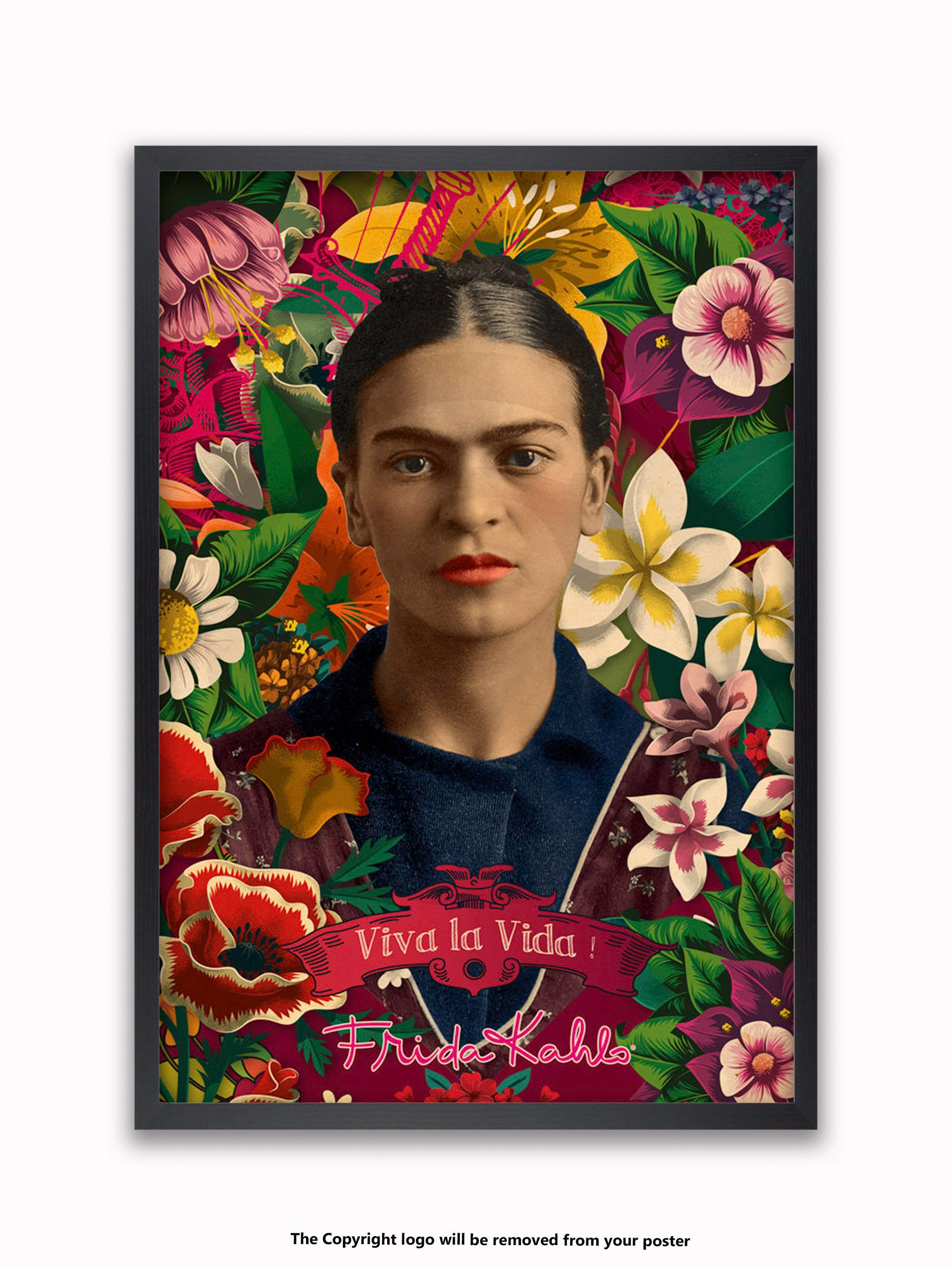 Frida Kahlo - Viva La Vida ! - Licensed Poster - Etsy