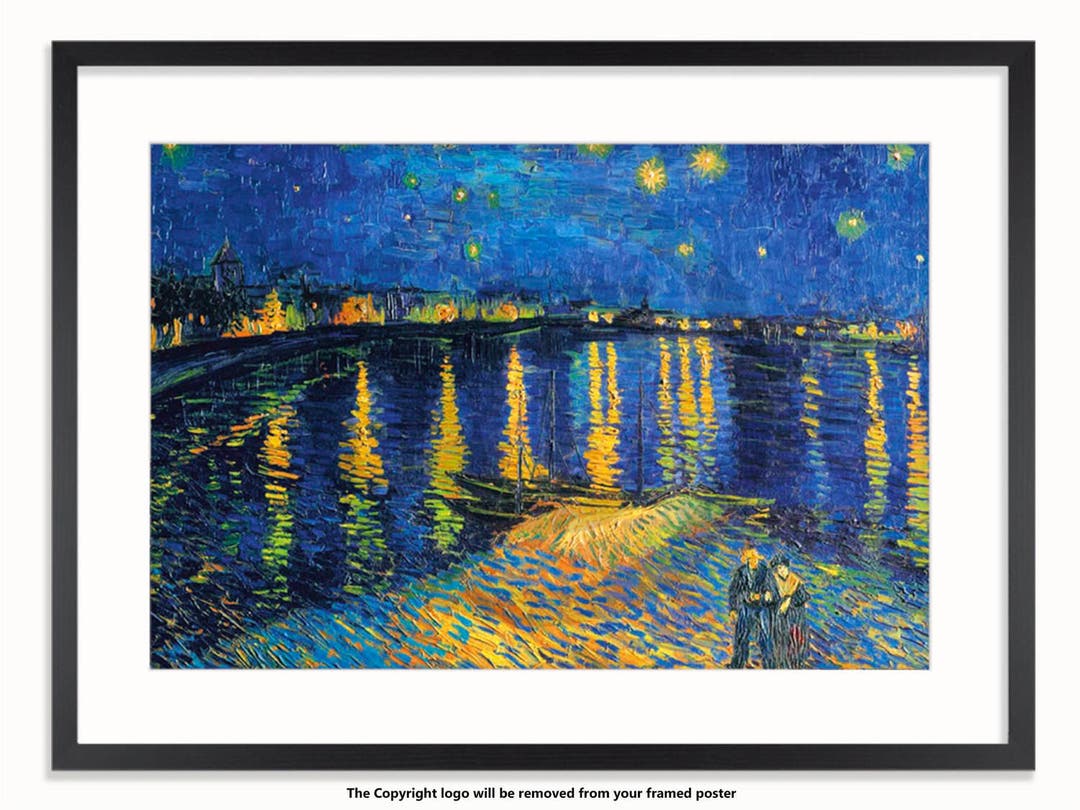 Vincent Van Gogh - Starry Night Over the Rhone - Art Poster - Etsy