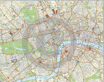 New 2017 Edition- London Central Map Poster