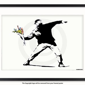 Banksy - Flower Chucker - Hooligan Poster