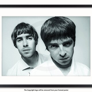 Stampa Artistica Oasis Liam E Noel – Poster “Live Forever” – 40x30 Cm, Carta Satinata 300g, Edizione Limitata