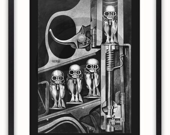 H.R. Giger - Birthmachine - Art Poster - Etsy UK