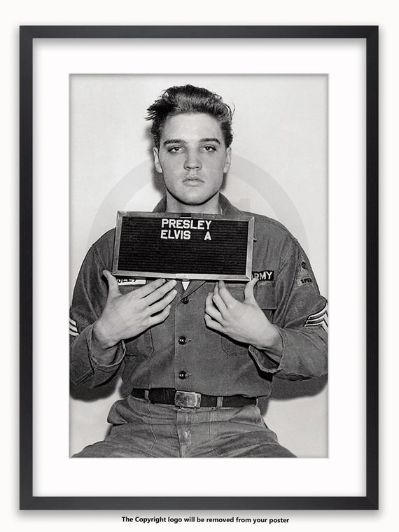 Elvis Presley-Enlistment Photo Poster Rolled 24 x 36 PSA009993 : :  Home