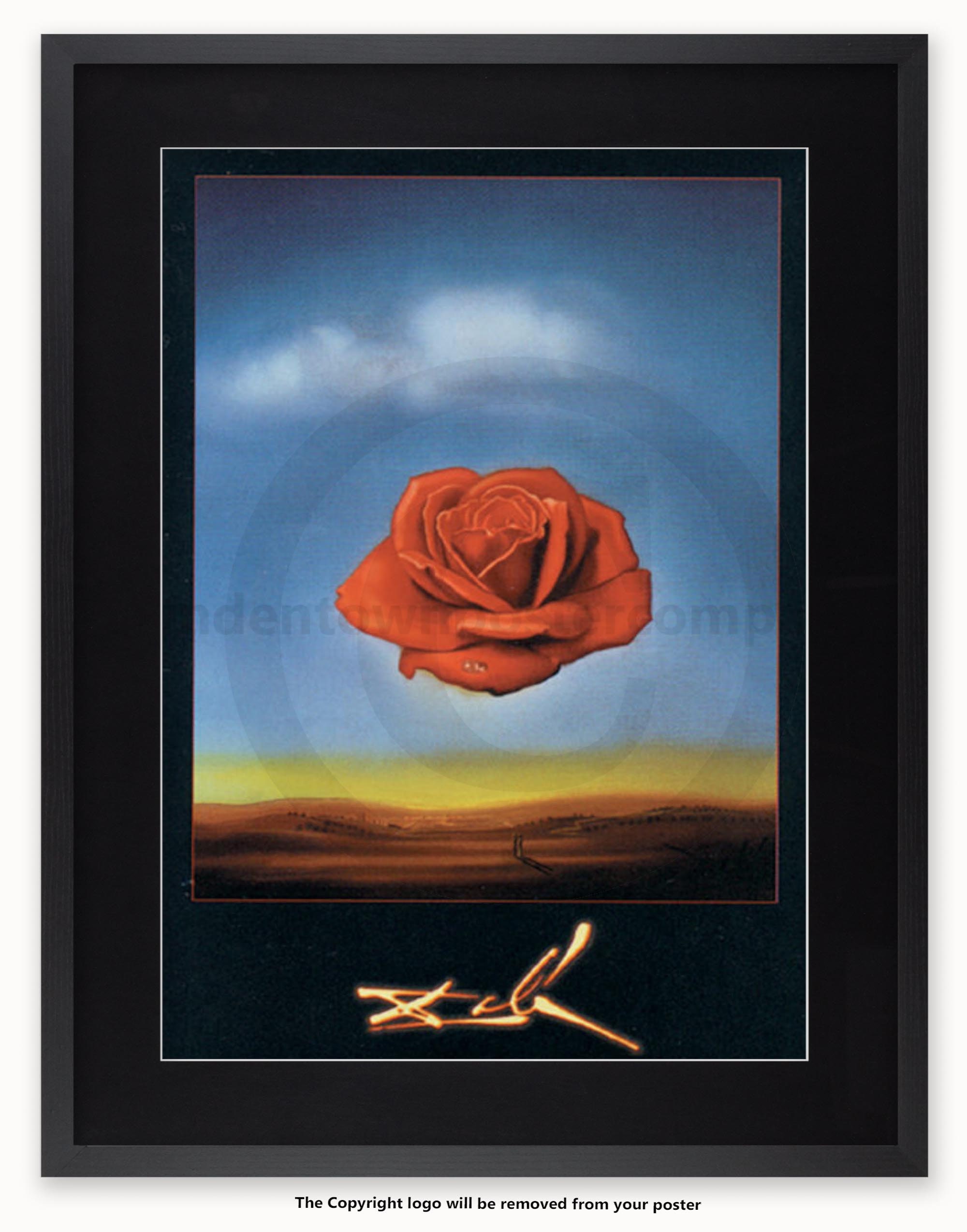 額装済ポスター/サルバドール・ダリ/The Rose/アート作品/インテリア 額装済ポスター/サルバドール・ダリ/The Rose/アート作品