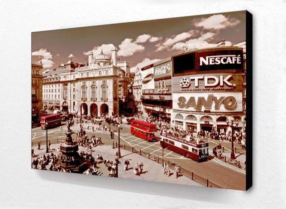 London Piccadilly Circus Vintage Poster - Etsy 日本
