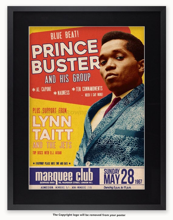 Prince Buster - Marquee Club - London 1967 - Licensed Poster