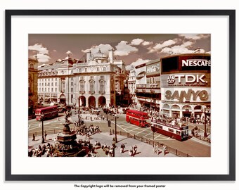 London Piccadilly Circus Vintage Poster - Etsy 日本