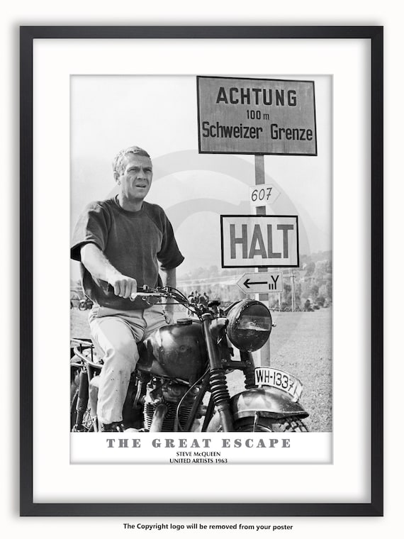 The Great Escape LAMINATED Poster Licensed ENCAPSULATED Steve McQueen
