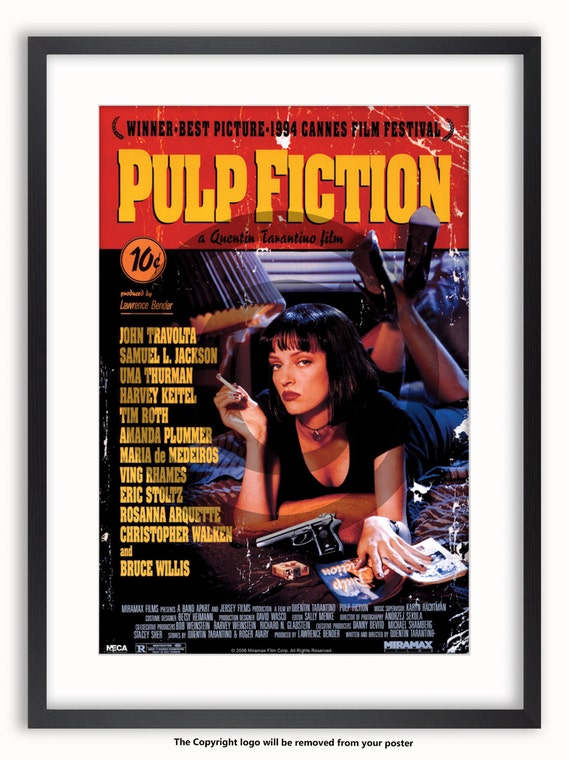 Pulp Fiction Film Promo Poster 