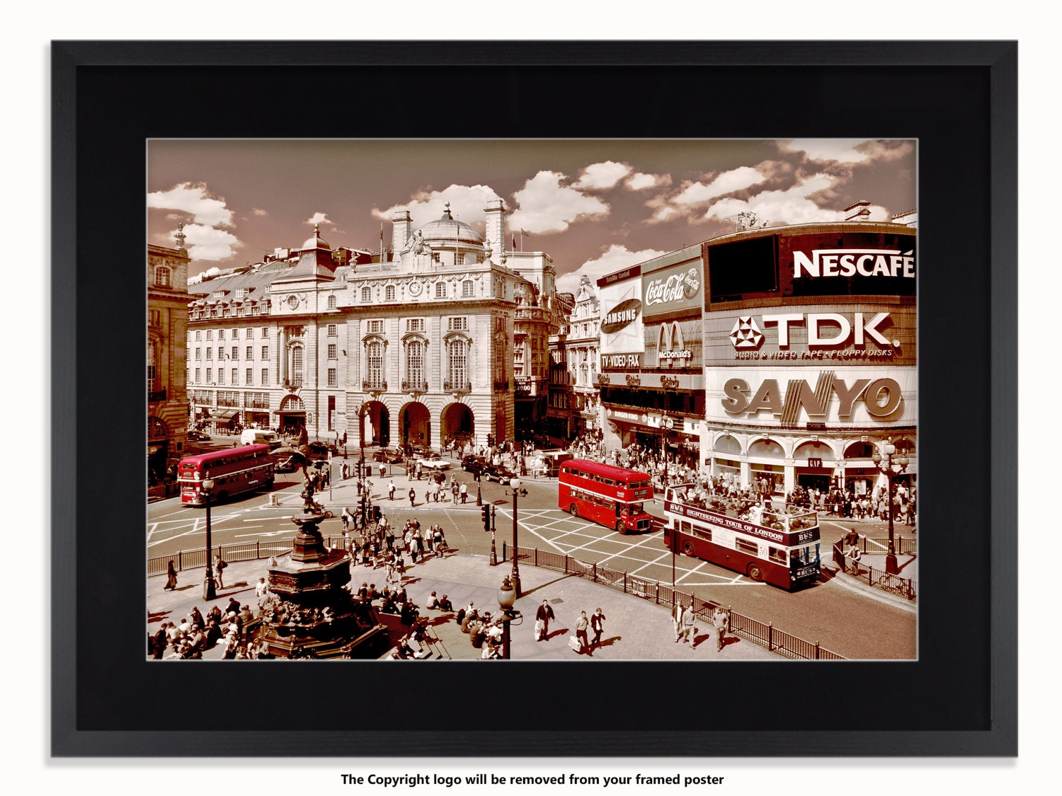 London Piccadilly Circus Vintage Poster - Etsy 日本