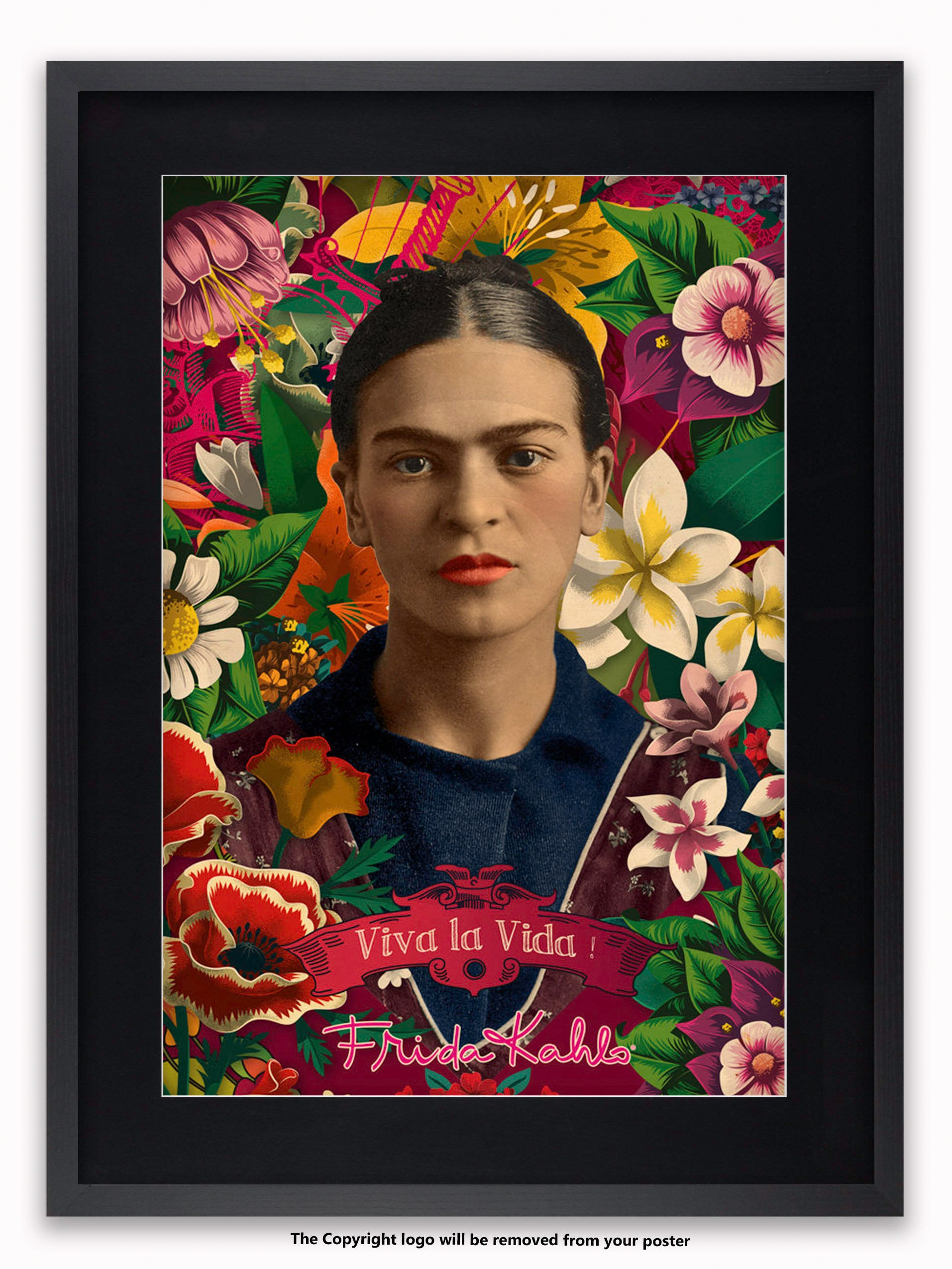 Buy Frida Kahlo Viva La Vida Licensed Poster Online in India 