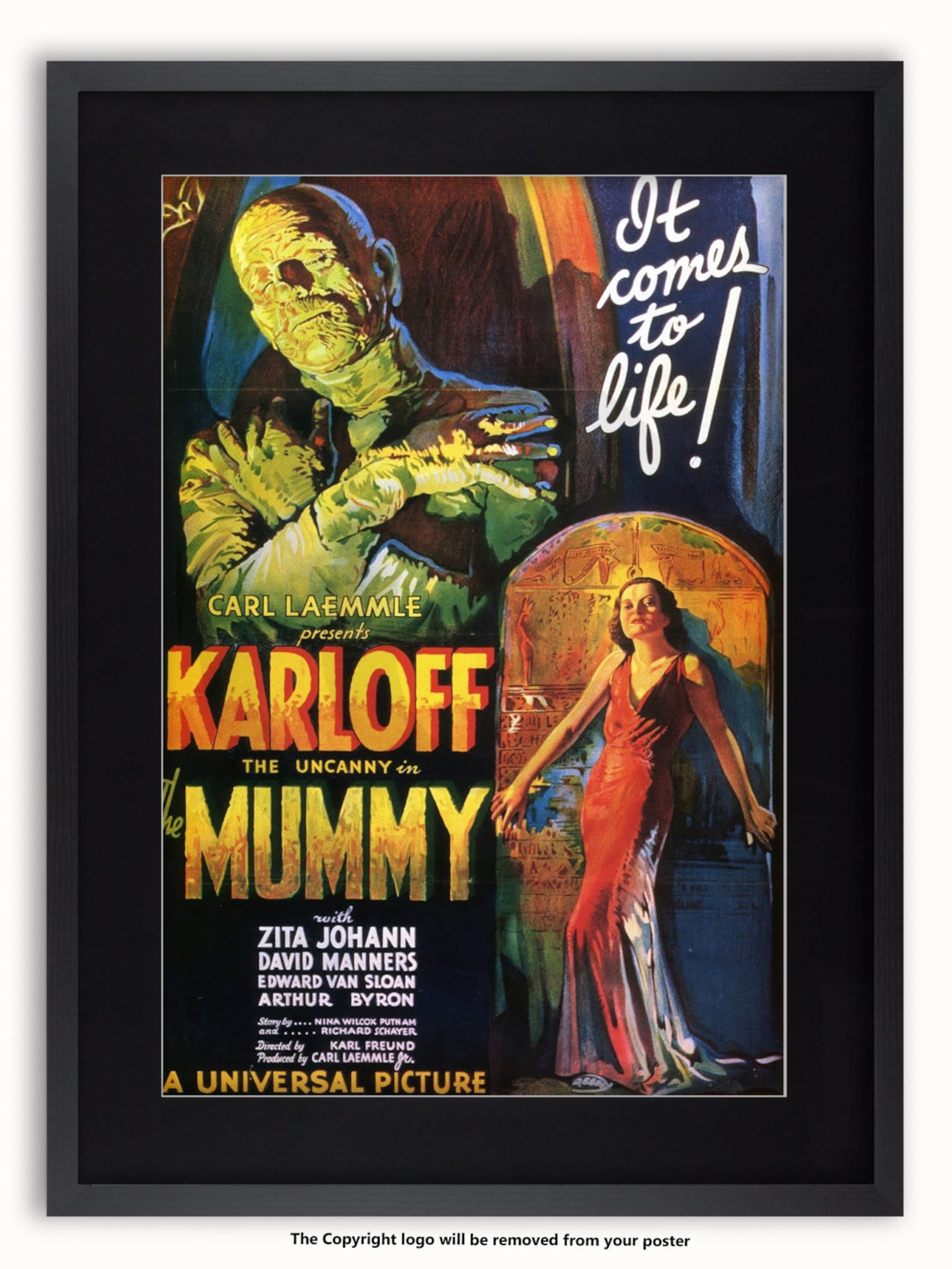 The Mummy - Boris Karloff Vintage Movie Poster - Etsy