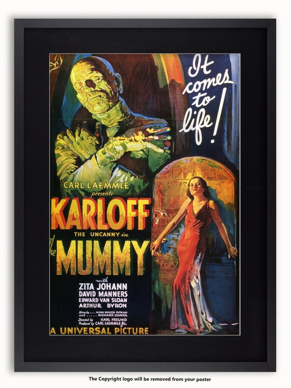 The Mummy Boris Karloff Vintage Movie Poster - Etsy