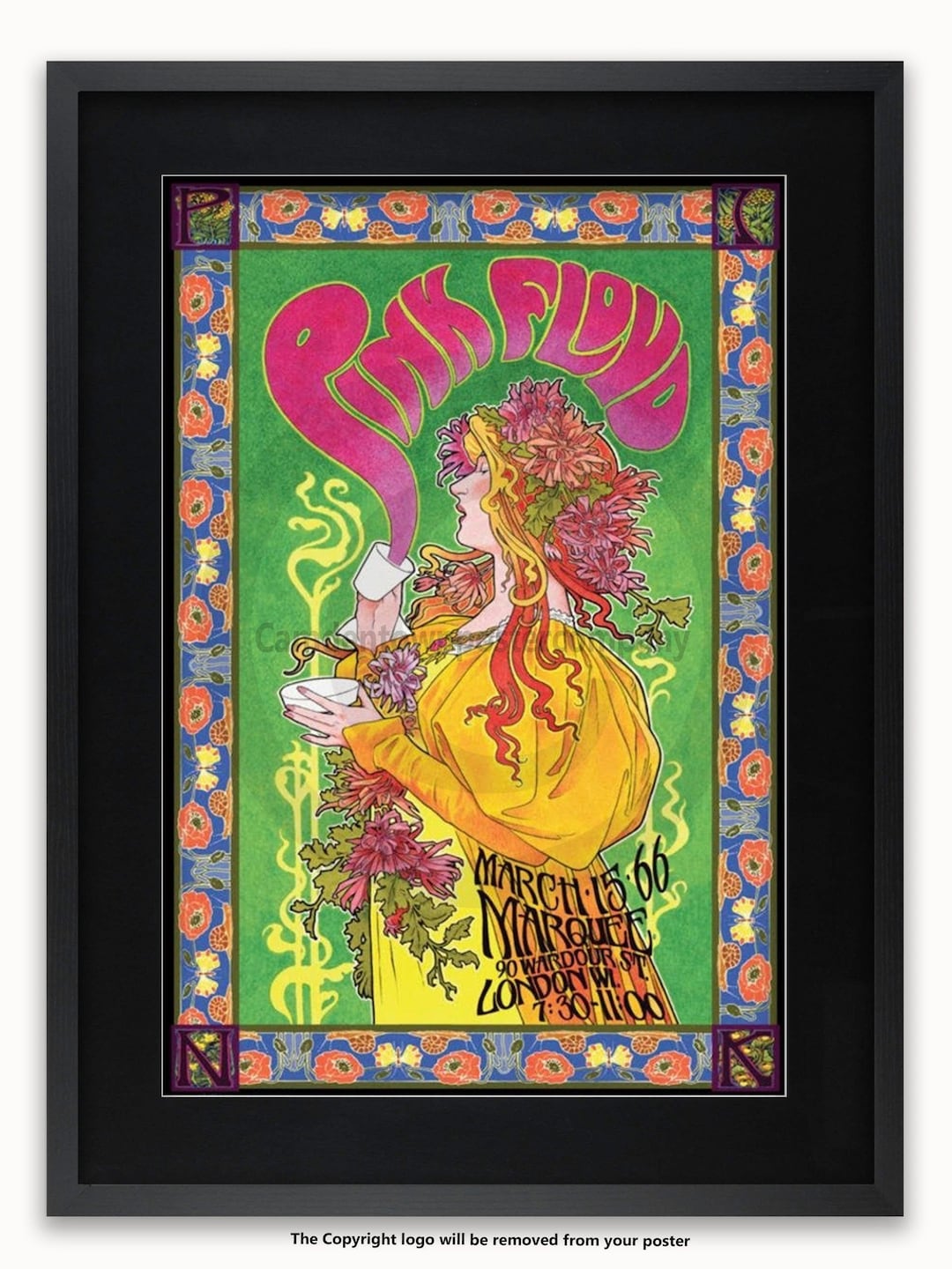 Pink Floyd Marquee 1966 - Poster - Etsy