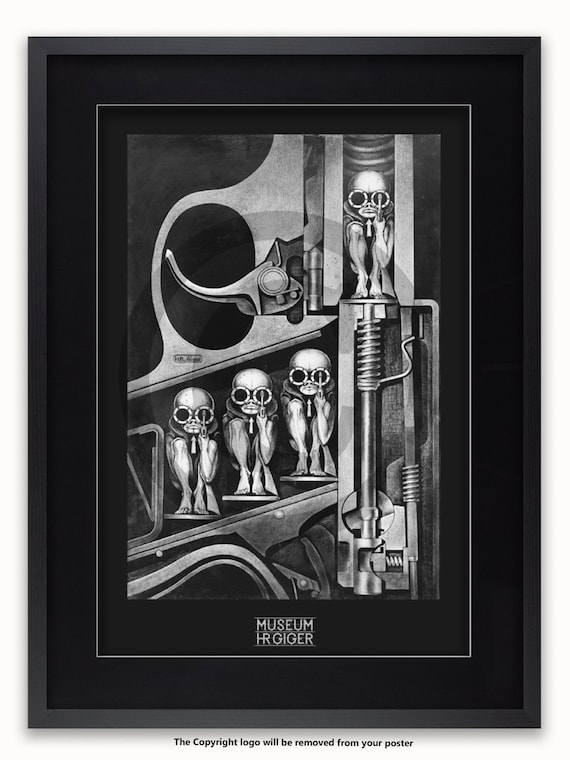 H.R. Giger - Birthmachine - Art Poster - Etsy