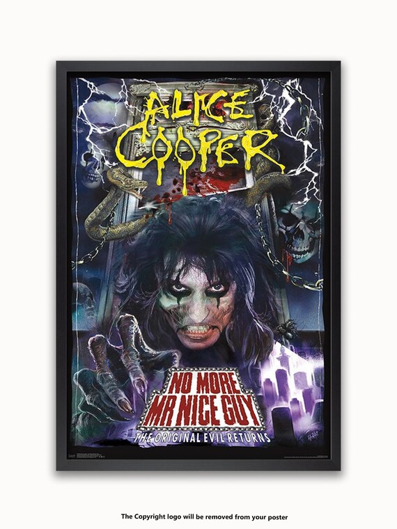 Alice Cooper - No More - Mr Nice Guy - Licensed Poster - Etsy