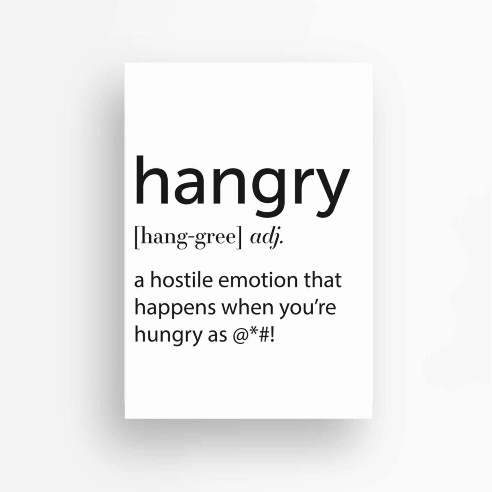 Printable Hangry Definition Art Hangry Wall Art Poster Funny - Etsy