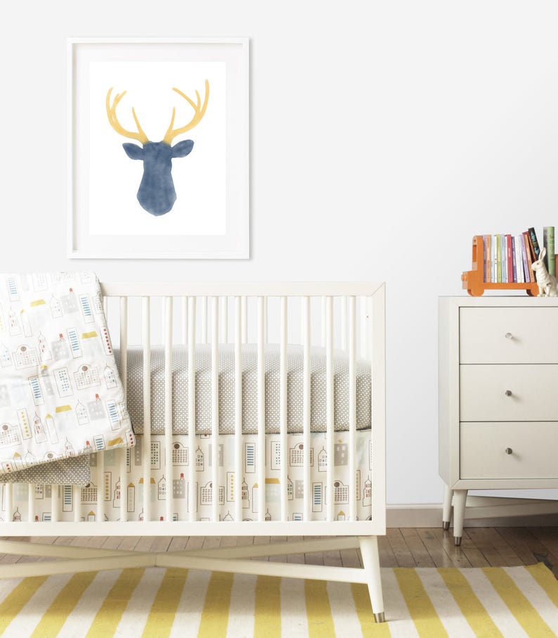 Navy Blue Nursery Art Nursery Wall Art Boy Nursery Prints