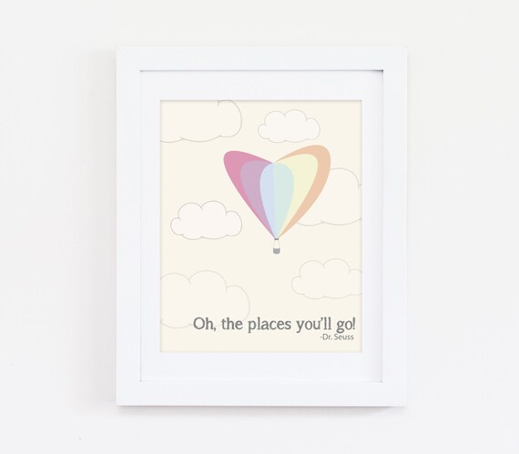 Nursery Art Nursery Decor Dr Seuss Quote Heart Print Baby Etsy