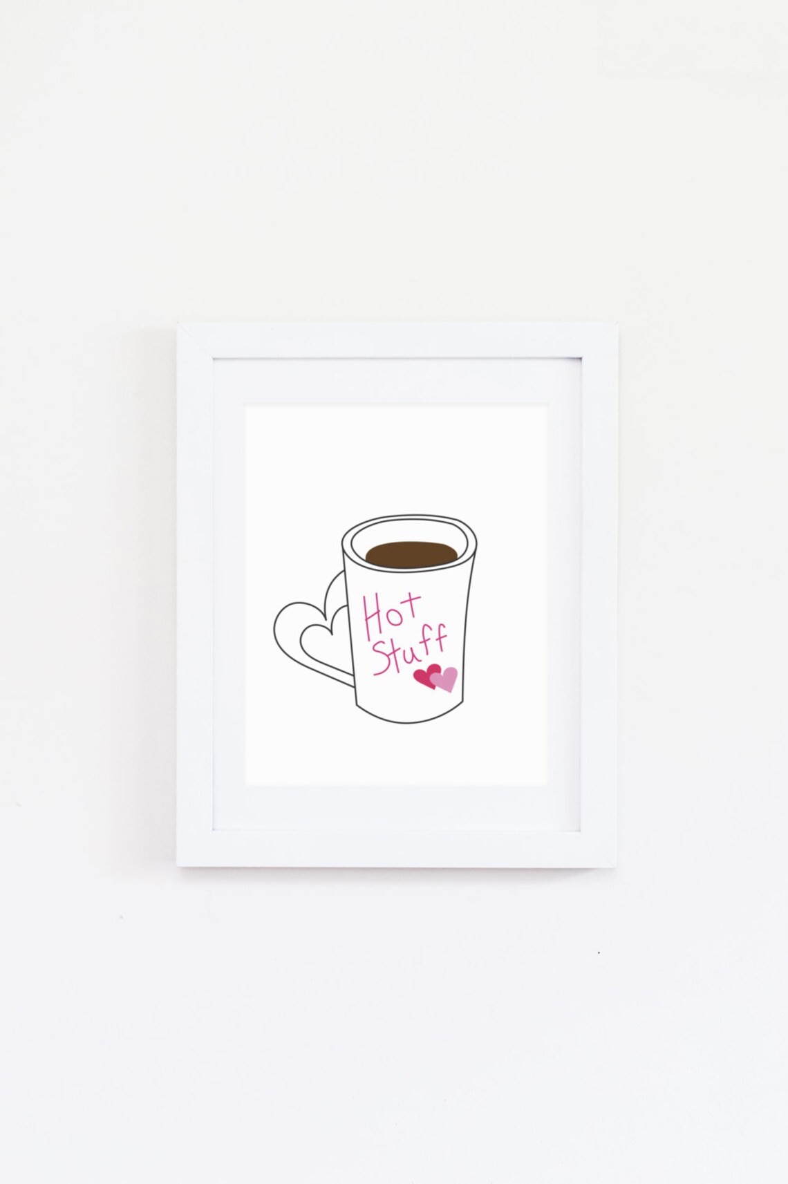 Valentines Printable Art Print, Valentine Coffee Art, Coffee Love Print ...
