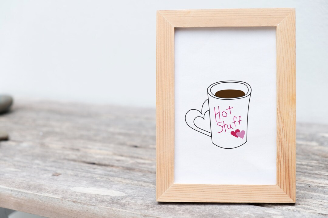 Valentines Printable Art Print, Valentine Coffee Art, Coffee Love Print, Digital Art Print ...