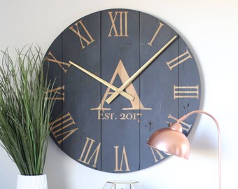 modern wall clock etsy