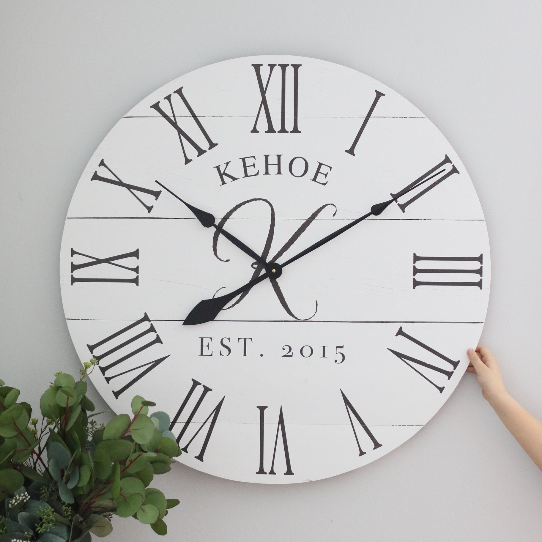 Large Wall Clock Farmhouse Wall Decor Oversized Clock | Etsy