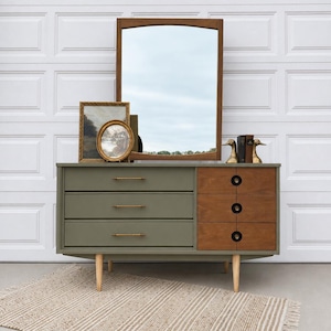 green refurbished dresser Buy SOLD* Beautiful Refurbished Green MCM Dresser | Buffet Online in India