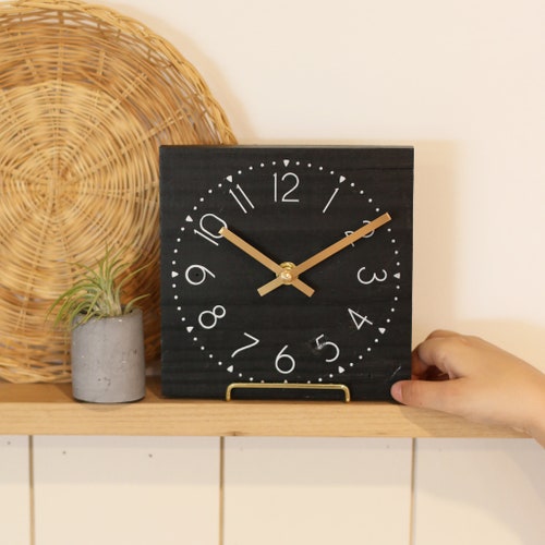 Small Wall Clock Tiny Home Decor Modern Style Living Etsy