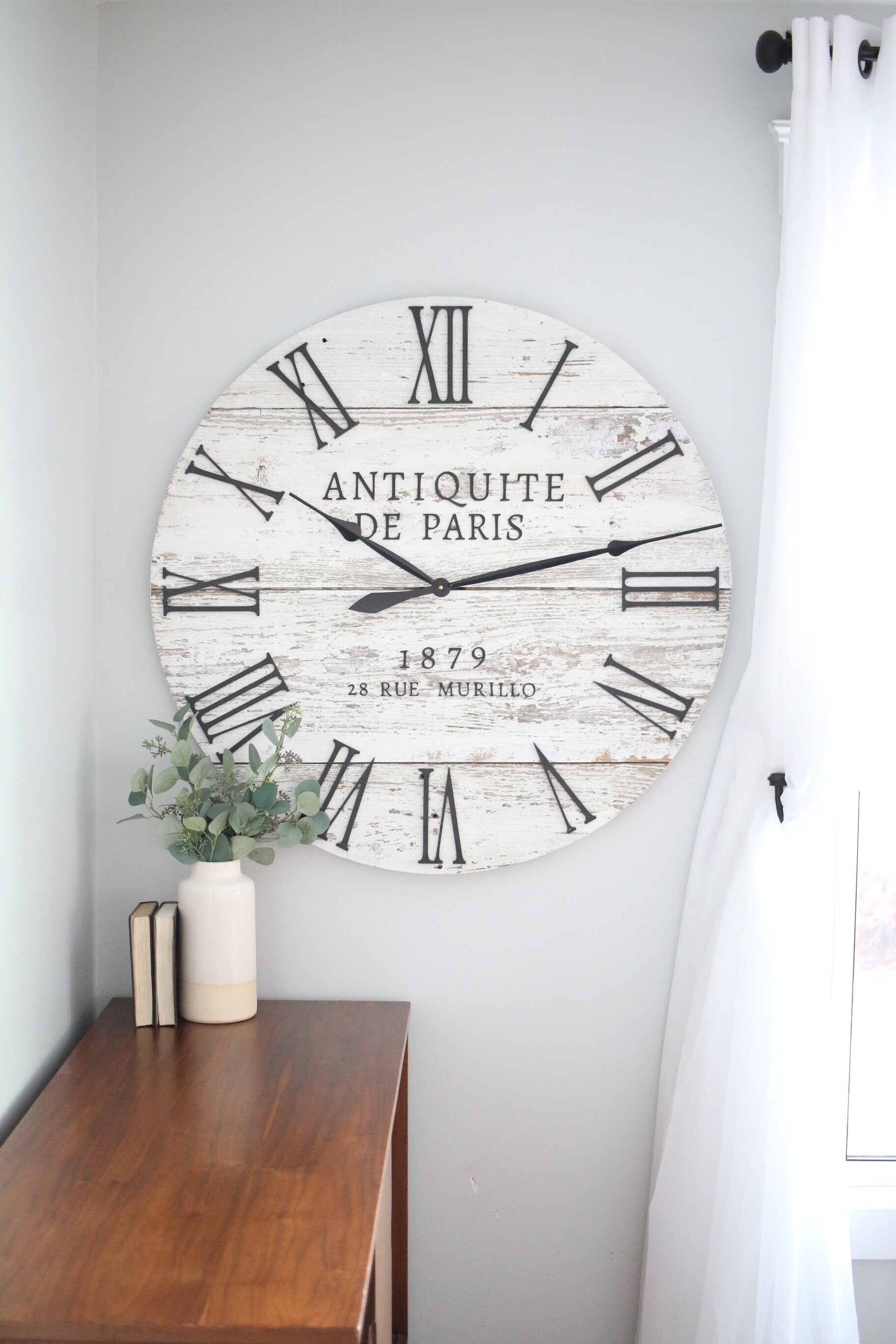 Parisian Wood Wall Clock - 36