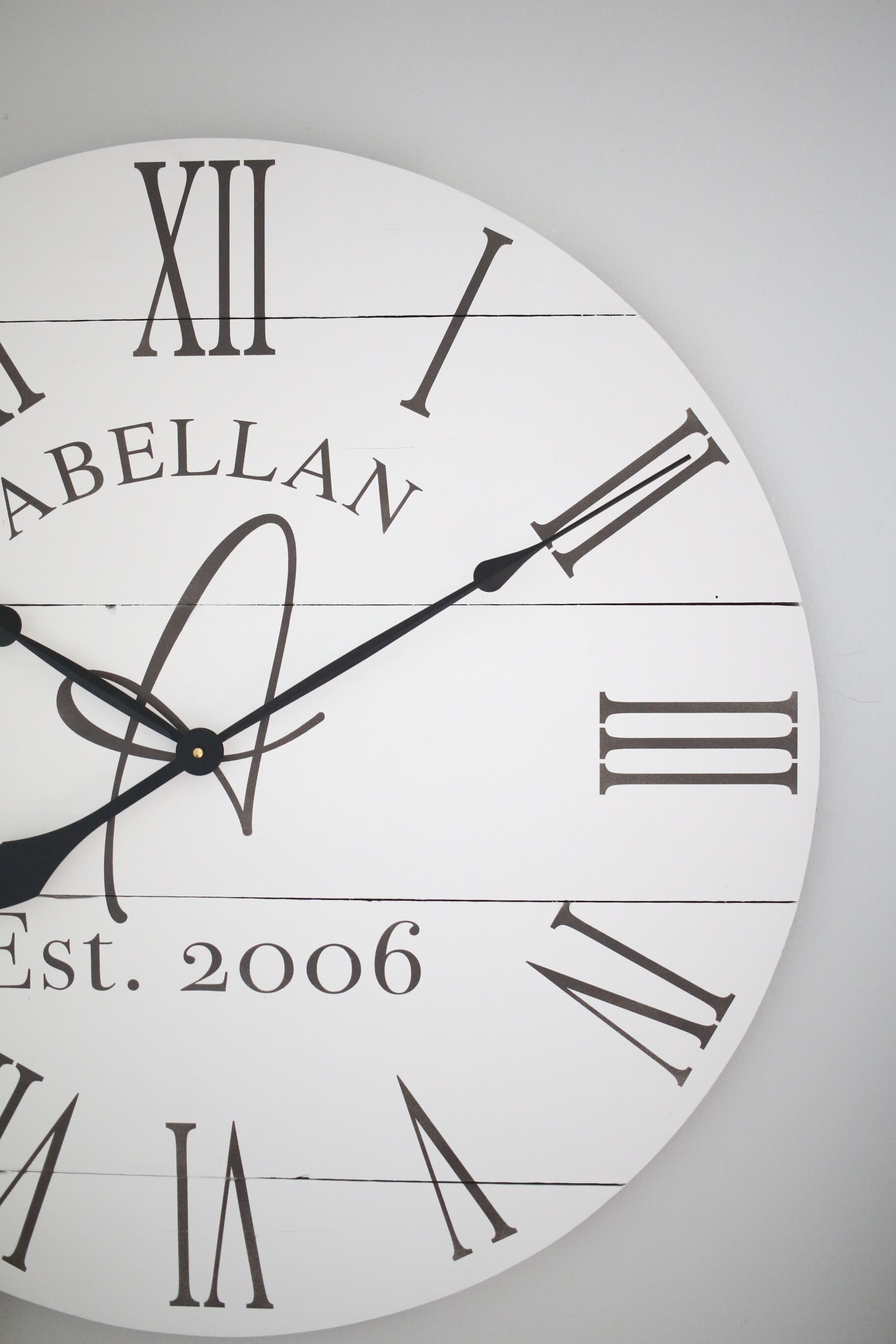 Large Wall Clock - Farmhouse Wall Decor - Oversized Clock - Living Room ...