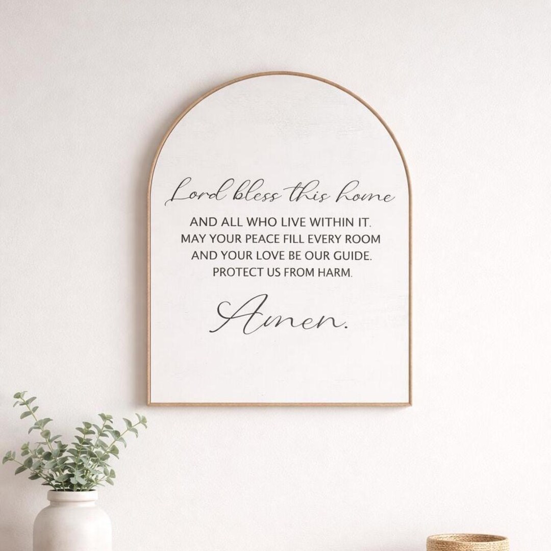 Arched Wall Sign - Dining Room Sign - Living Room Wall Art - Modern ...