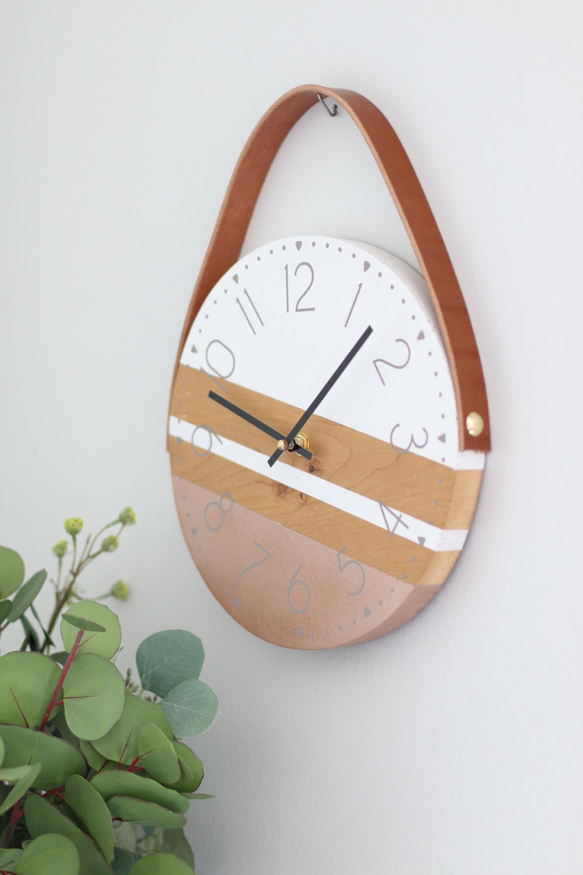 Small wall clock Mini bathroom clock Unique home decor Etsy