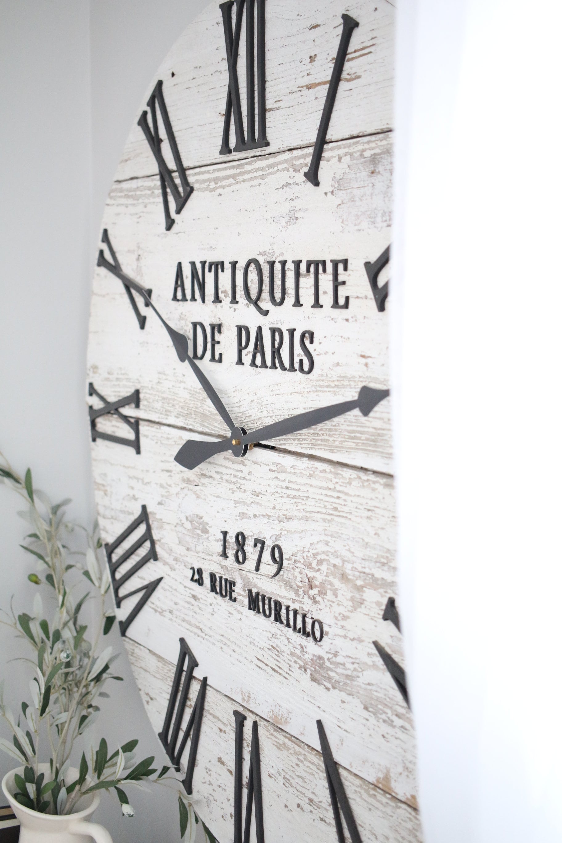 Parisian Wood Wall Clock - 36