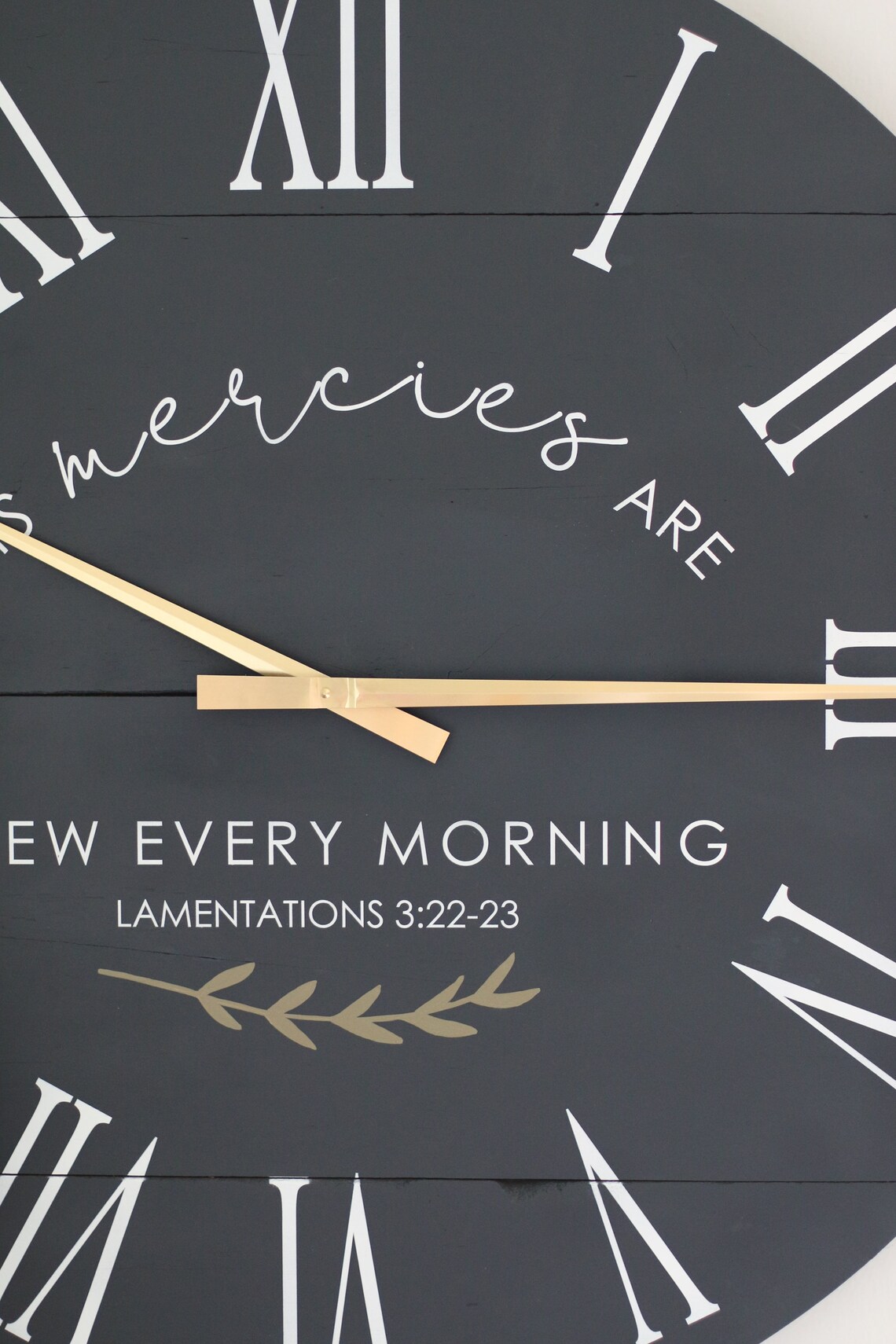 Large Wall Clock Scripture Wall Art Farmhouse Living Etsy