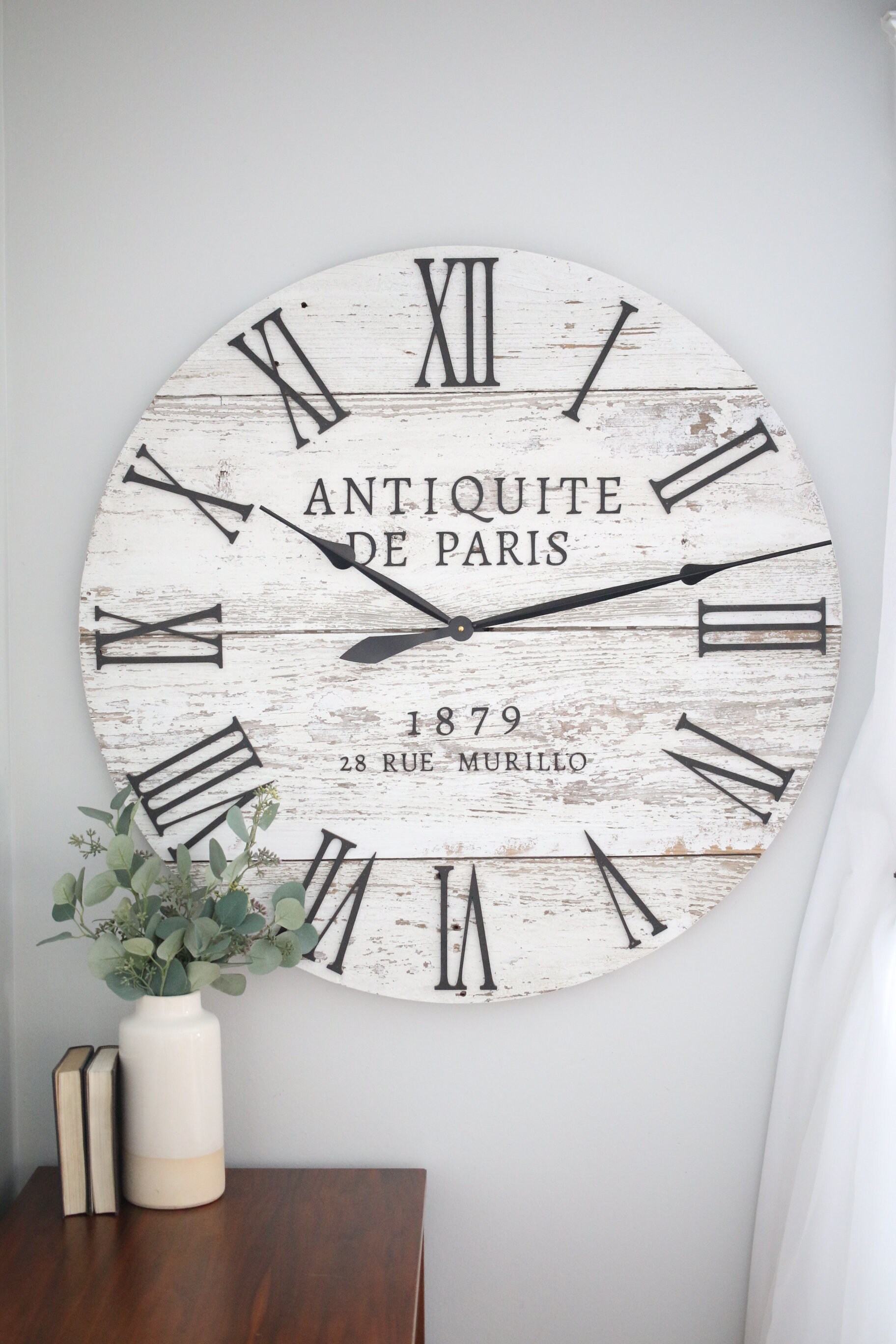 Parisian Wood Wall Clock - 36