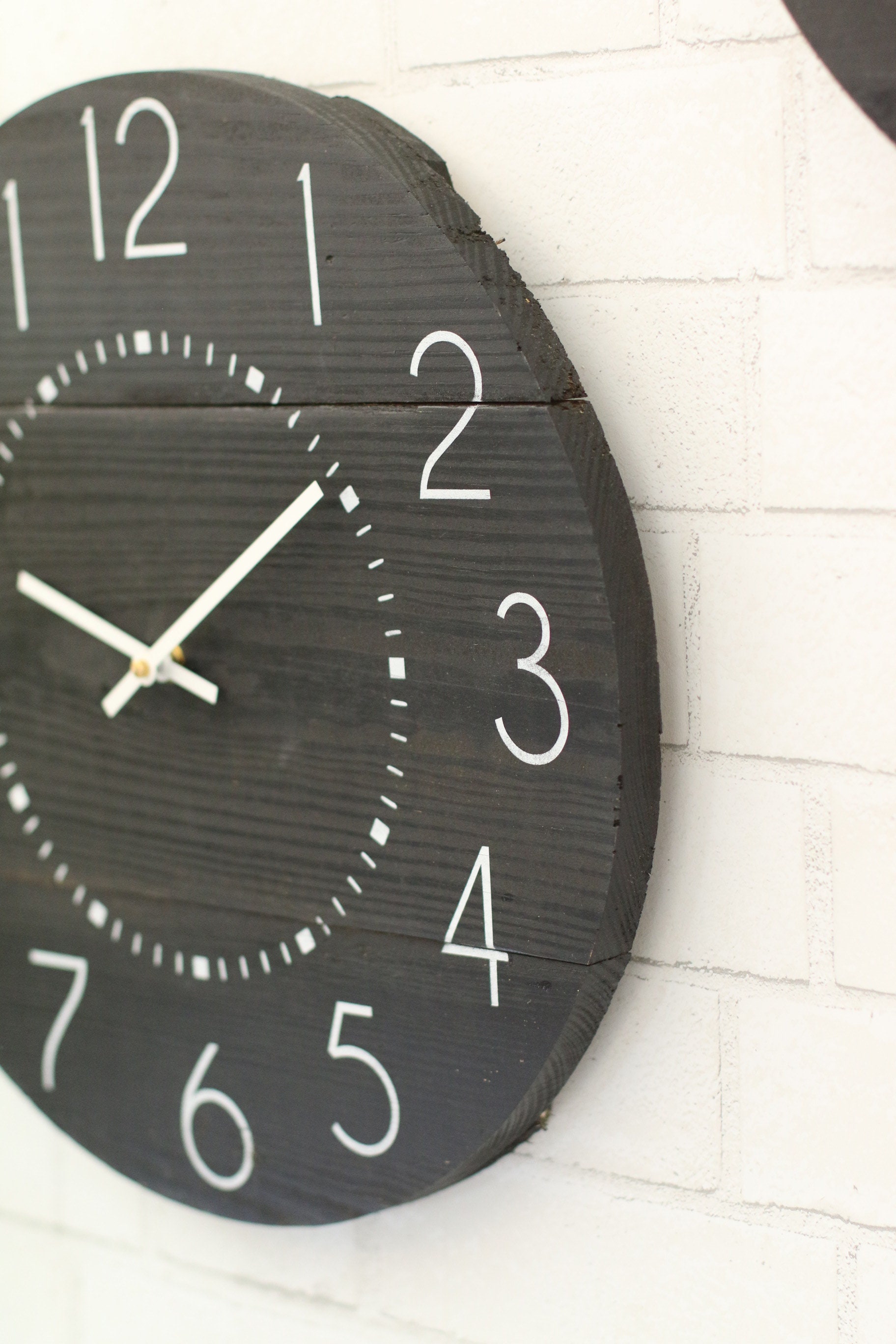 Small Black Clock Modern Minimalist Modern Wall Clock Etsy